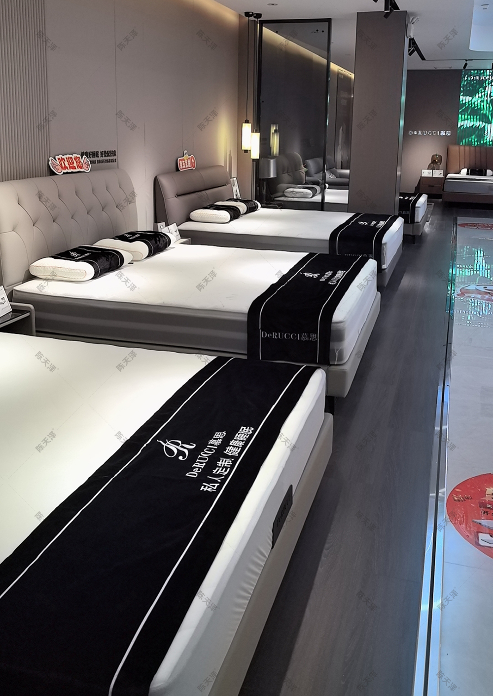 慕思床垫搭巾 床旗logo牛奶绒布床搭试枕巾 酒店民宿床尾巾橡胶定制